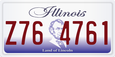 IL license plate Z764761