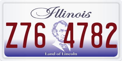 IL license plate Z764782