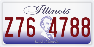 IL license plate Z764788