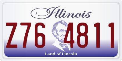 IL license plate Z764811