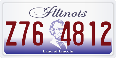 IL license plate Z764812