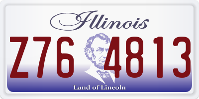 IL license plate Z764813