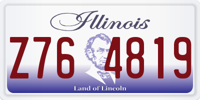 IL license plate Z764819