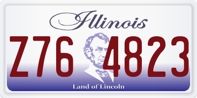 IL license plate Z764823