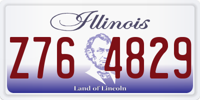 IL license plate Z764829