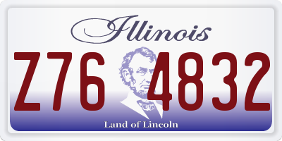 IL license plate Z764832
