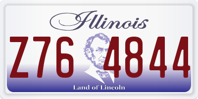 IL license plate Z764844