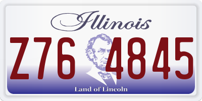 IL license plate Z764845