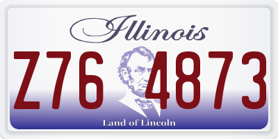 IL license plate Z764873