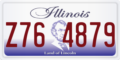 IL license plate Z764879