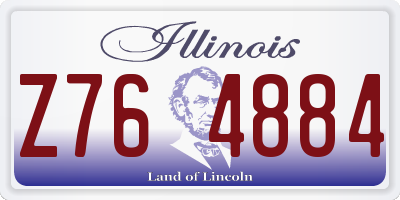 IL license plate Z764884