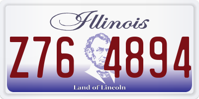 IL license plate Z764894
