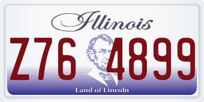 IL license plate Z764899