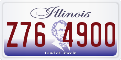 IL license plate Z764900