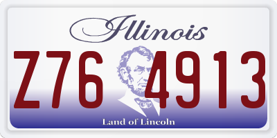 IL license plate Z764913