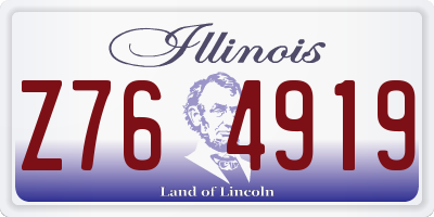 IL license plate Z764919