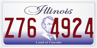 IL license plate Z764924