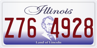 IL license plate Z764928