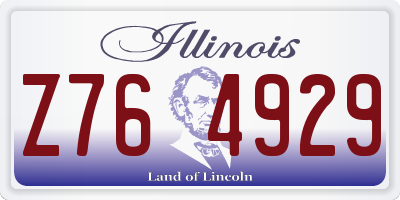 IL license plate Z764929