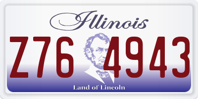 IL license plate Z764943