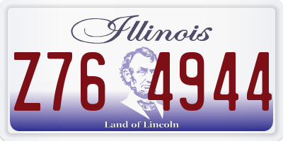 IL license plate Z764944