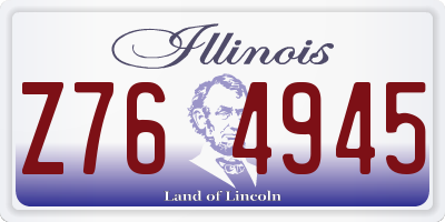 IL license plate Z764945