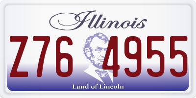 IL license plate Z764955