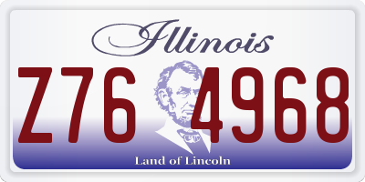 IL license plate Z764968