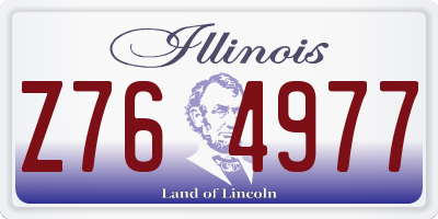 IL license plate Z764977
