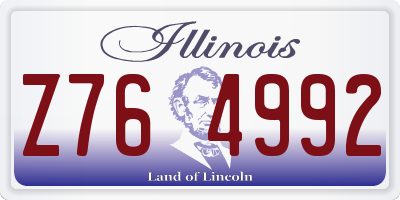 IL license plate Z764992