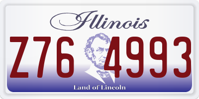 IL license plate Z764993