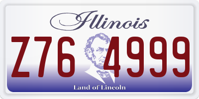 IL license plate Z764999