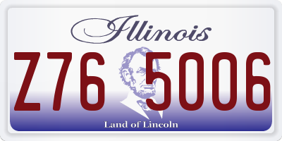 IL license plate Z765006