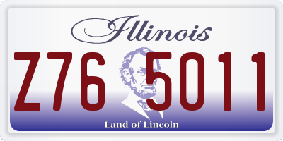 IL license plate Z765011
