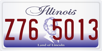 IL license plate Z765013
