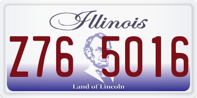 IL license plate Z765016