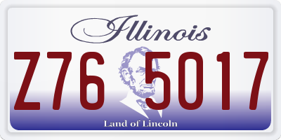 IL license plate Z765017