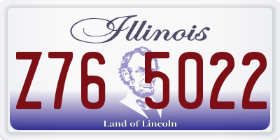 IL license plate Z765022