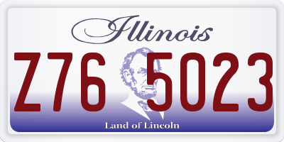 IL license plate Z765023