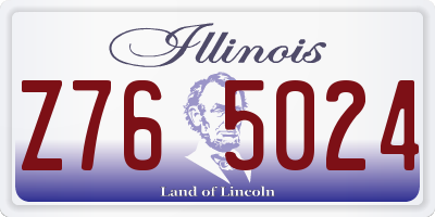 IL license plate Z765024
