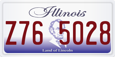 IL license plate Z765028