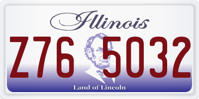 IL license plate Z765032