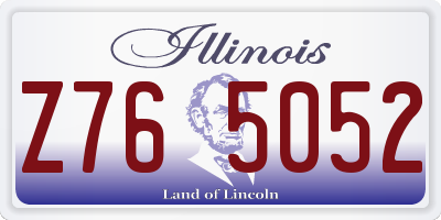 IL license plate Z765052