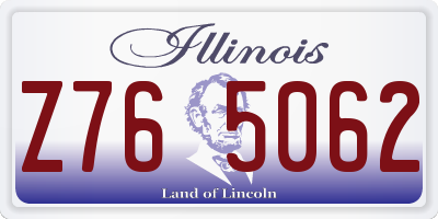 IL license plate Z765062