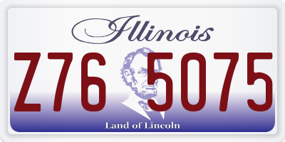 IL license plate Z765075