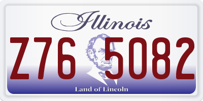 IL license plate Z765082