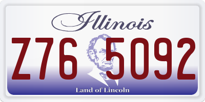 IL license plate Z765092