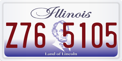 IL license plate Z765105