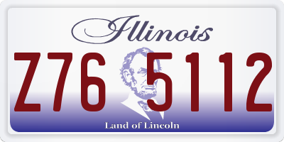 IL license plate Z765112