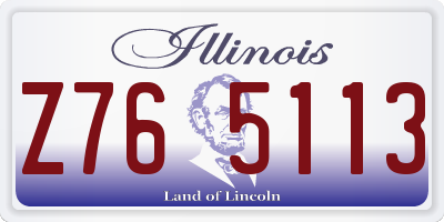 IL license plate Z765113